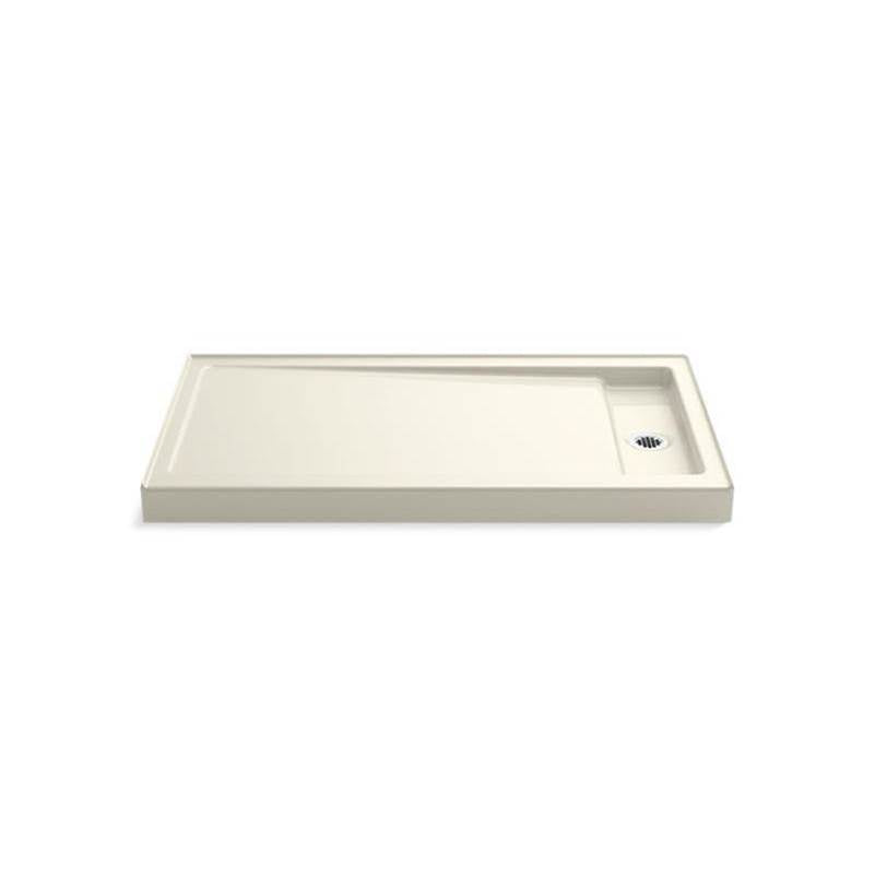 Kohler - Bellwether 60'' x 34'' alcove shower base, right drain - Biscuit