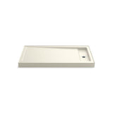 Kohler - Bellwether 60'' x 34'' alcove shower base, right offset drain - Biscuit