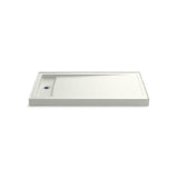 Kohler - Bellwether 60'' x 34'' alcove shower base, left offset drain - Dune