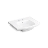 Kohler - Kelston 23-3/4'' rectangular pedestal bathroom sink - White