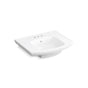 Kohler - Kelston 23-3/4'' rectangular pedestal bathroom sink - White