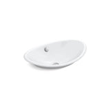 Kohler - Iron Plains 20-3/4'' oval vessel bathroom sink - White