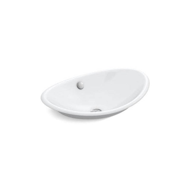Kohler - Iron Plains 20-3/4'' oval vessel bathroom sink - White