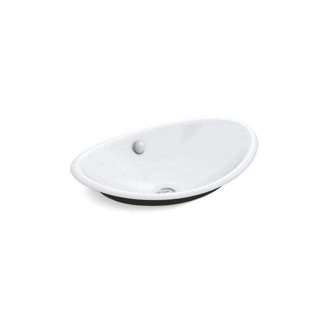 Kohler - Iron Plains 20-3/4'' oval vessel bathroom sink - White