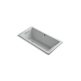 Kohler - Underscore 60'' x 30'' drop-in bath with Bask heated surface - Ice Grey