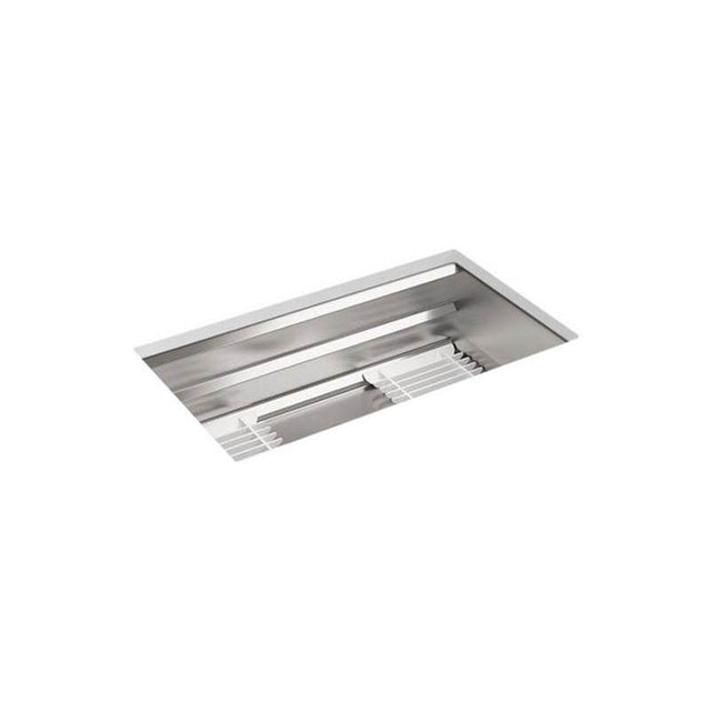 Kohler - Prolific 33'' undermount single-bowl workstation kitchen sink - Stainless Steel