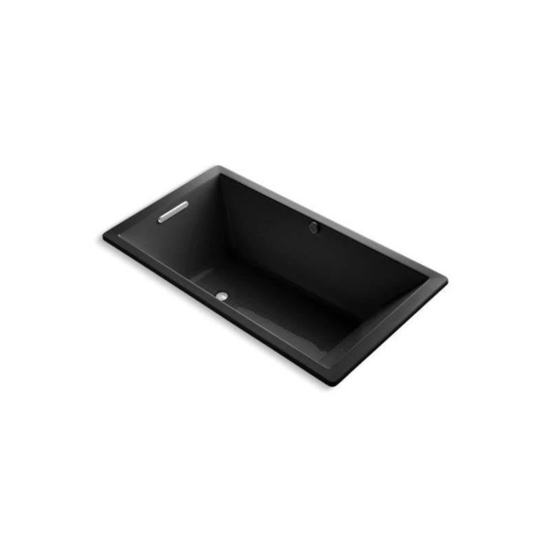 Kohler - Underscore 66'' x 36'' drop-in bath with Bask heated surface - Black