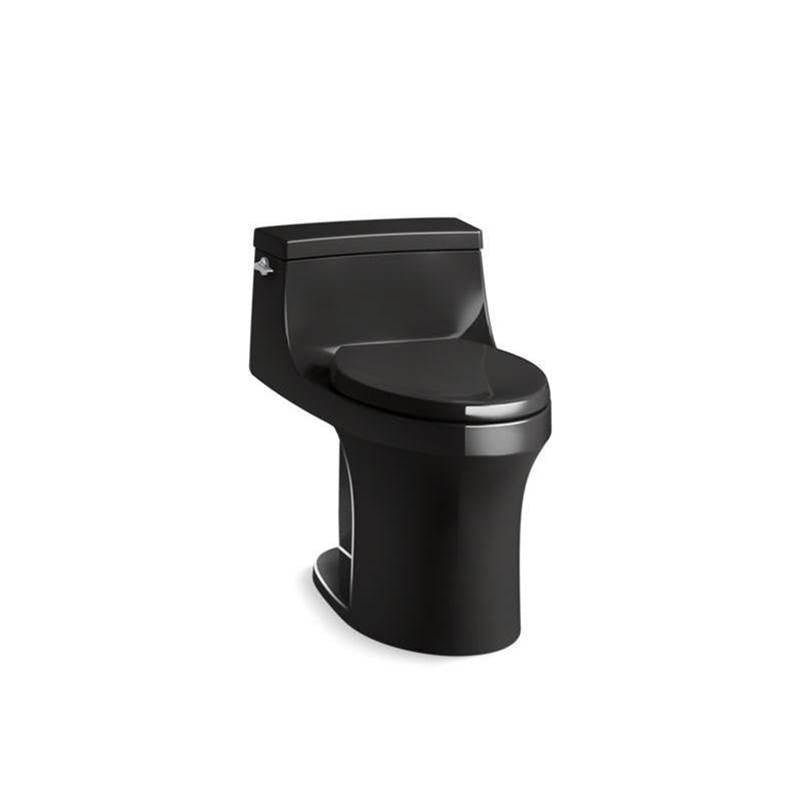 Kohler - San Souci One-piece compact elongated toilet with concealed trapway, 1.28 gpf - Black