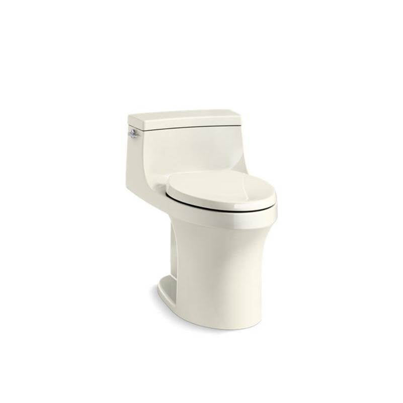 Kohler - San Souci One-piece compact elongated toilet with concealed trapway, 1.28 gpf - Biscuit