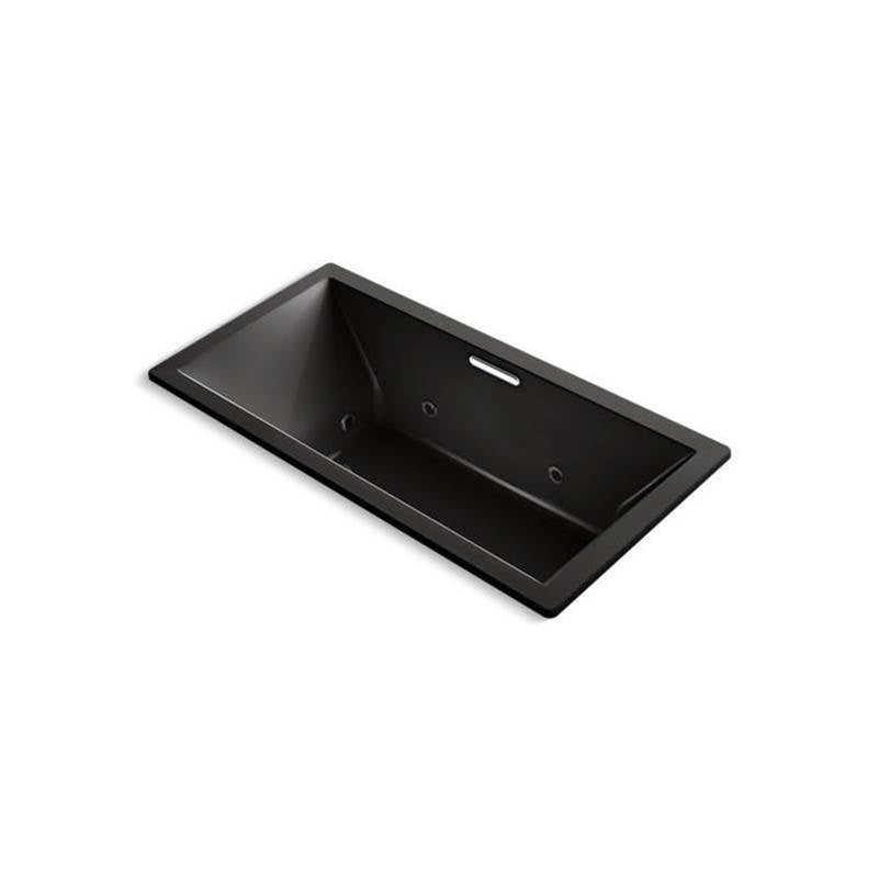 Kohler - Underscore 72'' x 36'' drop-in heated whirlpool bath - Black