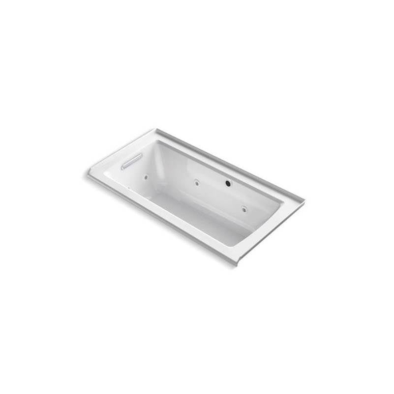 Kohler - Archer 60'' x 30'' alcove whirlpool bath with Bask heated surface, left drain - White