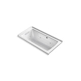 Kohler - Archer 60'' x 30'' alcove whirlpool bath with Bask heated surface, left drain - White