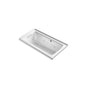Kohler - Archer 60'' x 30'' alcove whirlpool bath with Bask heated surface, left drain - White