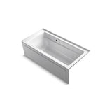 Kohler - Archer 66'' x 32'' alcove bath with Bask heated surface, right drain - White