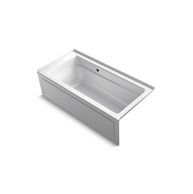 Kohler - Archer 66'' x 32'' alcove bath with Bask heated surface, right drain - White