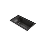 Kohler - Archer 60'' x 30'' alcove whirlpool bath with Bask heated surface, right drain - Black