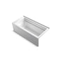 Kohler - Archer 66'' x 32'' alcove Heated BubbleMassageE air bath, right drain - White
