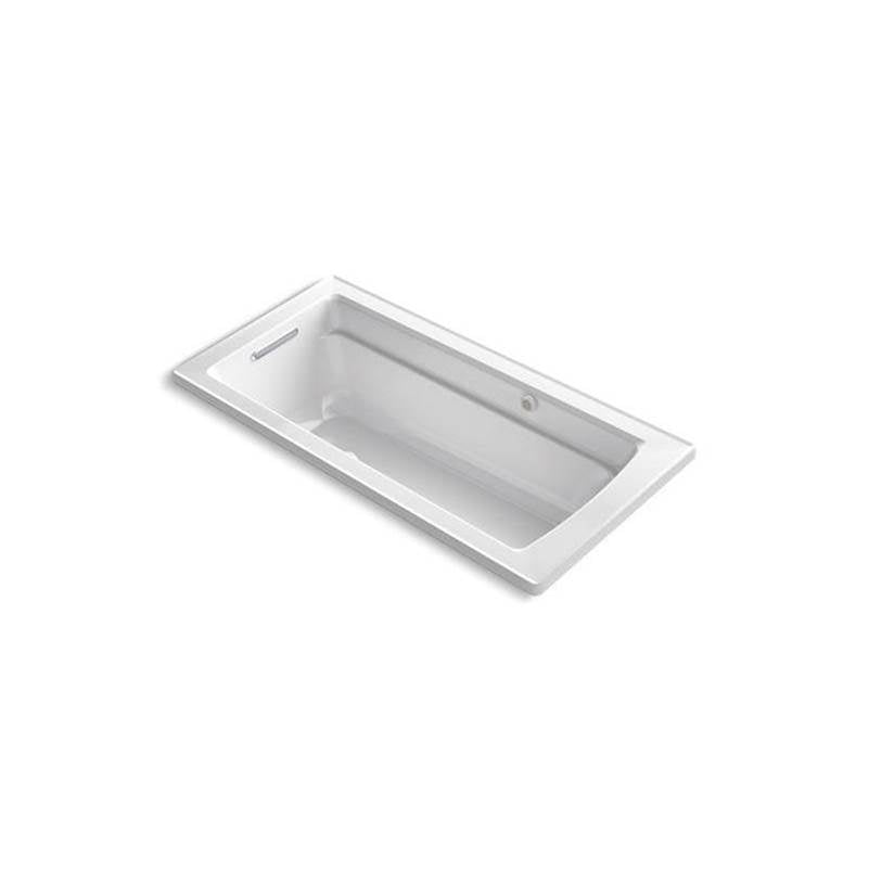 Kohler - Archer 66'' x 32'' drop-in Heated BubbleMassageE air bath with Bask heated surface - White