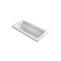 Kohler - Archer 66'' x 32'' drop-in Heated BubbleMassageE air bath with Bask heated surface - White
