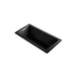 Kohler - Underscore 66'' x 32'' drop-in bath with Bask heated surface - Black