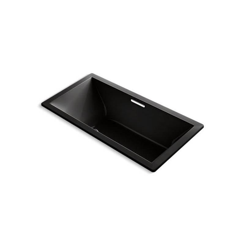 Kohler - Underscore 72'' x 36'' drop-in bath with Bask heated surface - Black