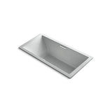Kohler - Underscore 72'' x 36'' drop-in bath with Bask heated surface - Ice Grey