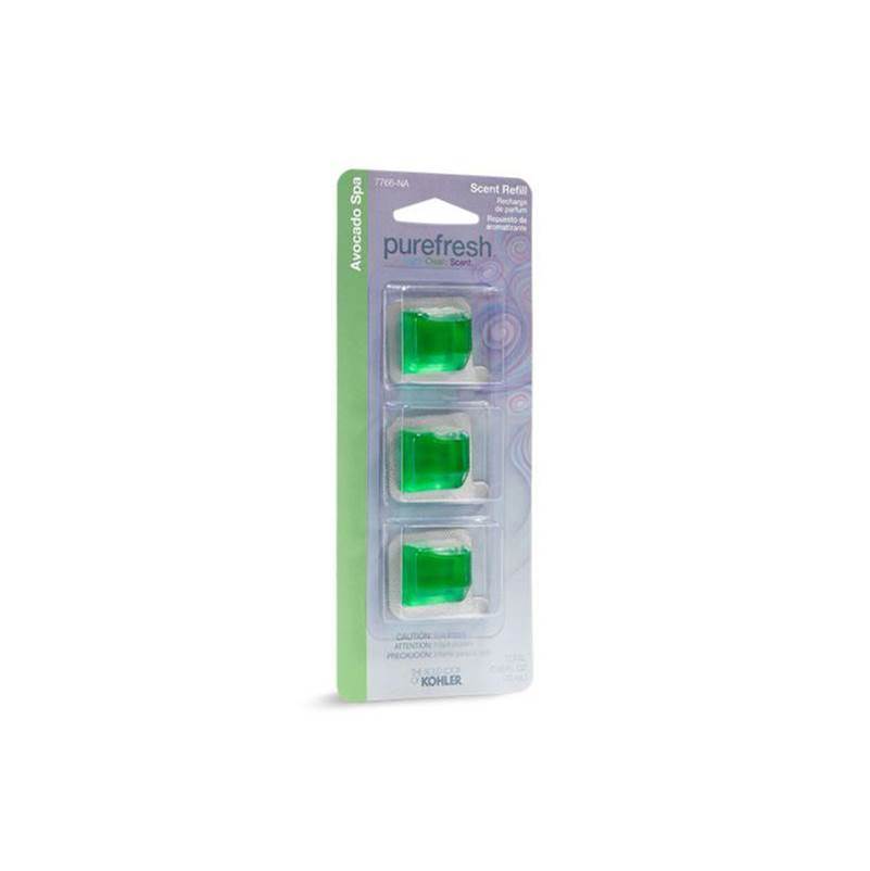 Kohler - Purefresh Refill scent packs for Purefresh toilet seat, Avocado Spa