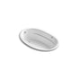 Kohler - Sunward 66'' x 42'' drop-in Heated BubbleMassageE air bath with Bask heated surface - White