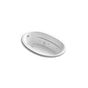 Kohler - Sunward 66'' x 42'' drop-in whirlpool bath with Bask heated surface - White