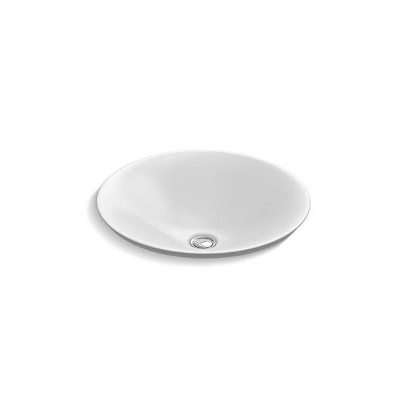 Kohler - Carillon 17-3/4'' round drop-in bathroom sink, no overflow - White