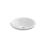 Kohler - Carillon 17-3/4'' round drop-in bathroom sink, no overflow - White