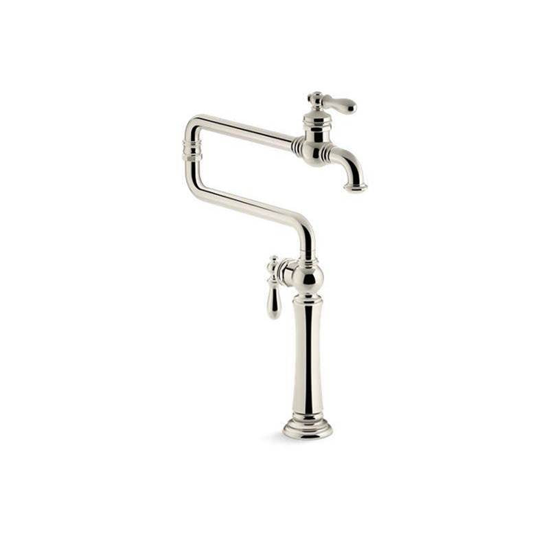 Kohler - Artifacts Deck-mount pot filler - Vibrant Polished Nickel
