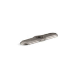 Kohler - 3-hole kitchen faucet escutcheon - Vibrant Stainless