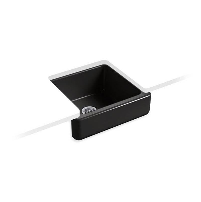 Kohler - Whitehaven 23-1/2'' undermount single-bowl farmhouse kitchen sink - Black