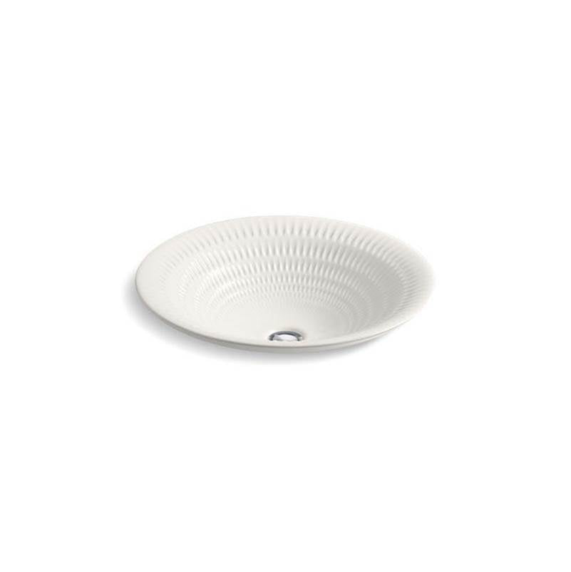 Kohler - Derring Carillon 17-3/4'' round drop-in bathroom sink, no overflow - Translucent White
