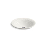 Kohler - Derring Carillon 17-3/4'' round drop-in bathroom sink, no overflow - Translucent White