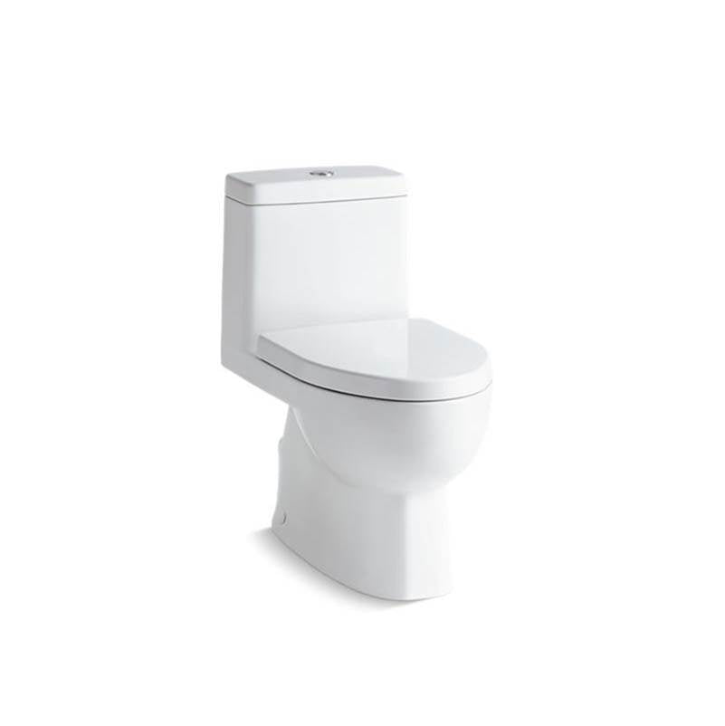 Kohler - Reach One-piece compact elongated toilet with skirted trapway, dual-flush - White