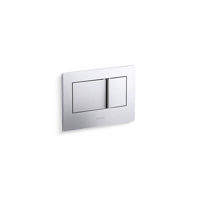 Kohler - Bevel Flush actuator plate for 2''x4'' in-wall tank and carrier system - Polished Chrome