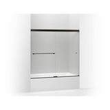 Kohler - Revel Sliding bath door, 55-1/2'' H x 56-5/8 - 59-5/8'' W, with 1/4'' thick Crystal Clear glass - Anodized Dark Bronze