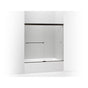 Kohler - Revel Sliding bath door, 55-1/2'' H x 56-5/8 - 59-5/8'' W, with 1/4'' thick Crystal Clear glass - Anodized Dark Bronze