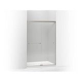 Kohler - Revel Sliding shower door, 76'' H x 44-5/8 - 47-5/8'' W, with 5/16'' thick Crystal Clear glass - Anodized Brushed Nickel