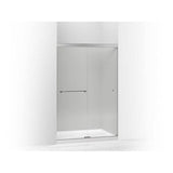 Kohler - Revel Sliding shower door, 76'' H x 44-5/8 - 47-5/8'' W, with 5/16'' thick Crystal Clear glass - Bright Polished Silver