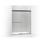 Kohler - Revel 76'' H sliding shower door with 5/16''-thick glass - Anodized Dark Bronze