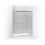 Kohler - Revel Sliding shower door, 70'' H x 56-5/8 - 59-5/8'' W, with 1/4'' thick Crystal Clear glass - Bright Polished Silver