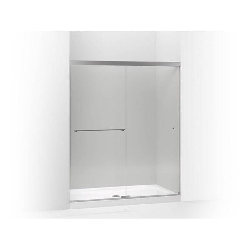 Kohler - Revel 76'' H sliding shower door with 5/16''-thick glass - Bright Polished Silver