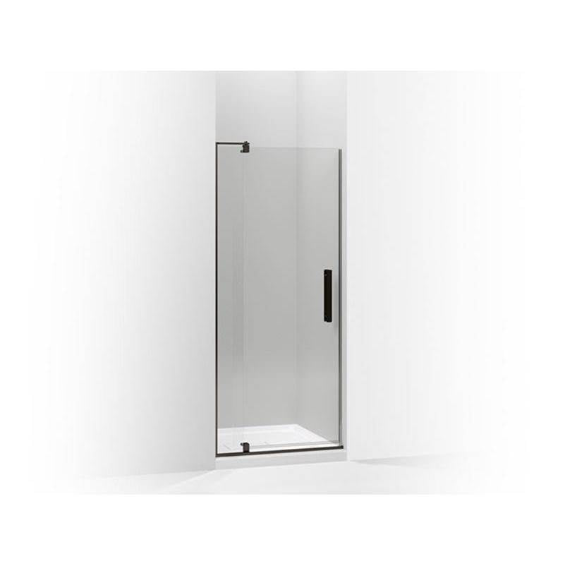 Kohler - Revel Pivot shower door, 74'' H x 27-5/16 - 31-1/8'' W, with 5/16'' thick Crystal Clear glass - Anodized Dark Bronze