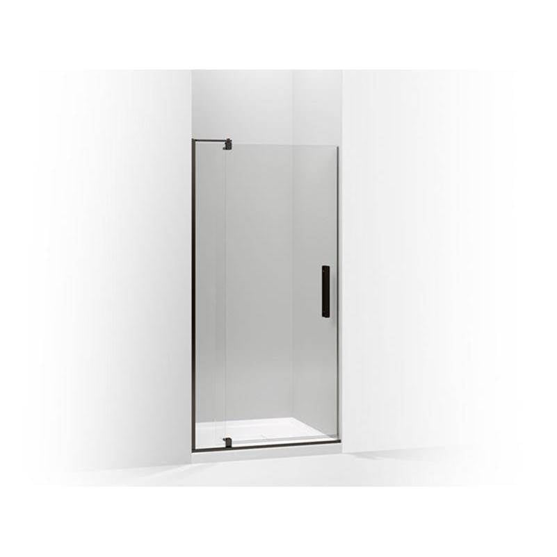 Kohler - Revel Pivot shower door, 70'' H x 31-1/8 - 36'' W, with 1/4'' thick Crystal Clear glass - Anodized Dark Bronze