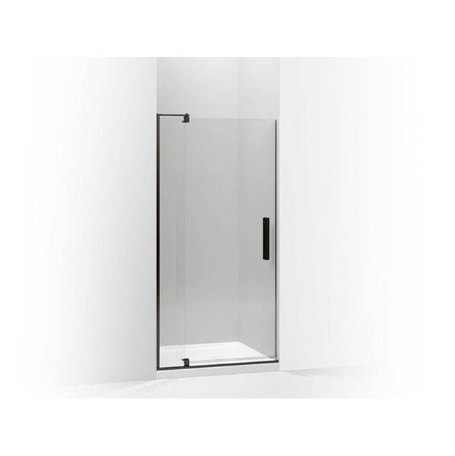 Kohler - Revel Pivot shower door, 70'' H x 31-1/8 - 36'' W, with 1/4'' thick Crystal Clear glass - Anodized Dark Bronze
