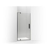 Kohler - Revel Pivot shower door, 74'' H x 31-1/8 - 36'' W, with 5/16'' thick Crystal Clear glass - Anodized Dark Bronze