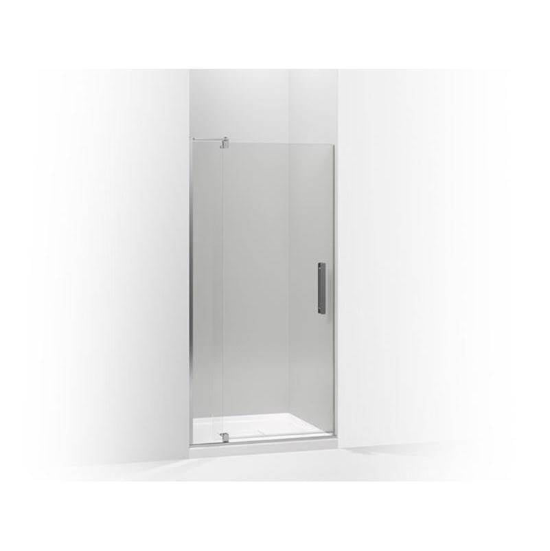 Kohler - Revel Pivot shower door, 74'' H x 35-1/8 - 40'' W, with 5/16'' thick Crystal Clear glass - Bright Polished Silver